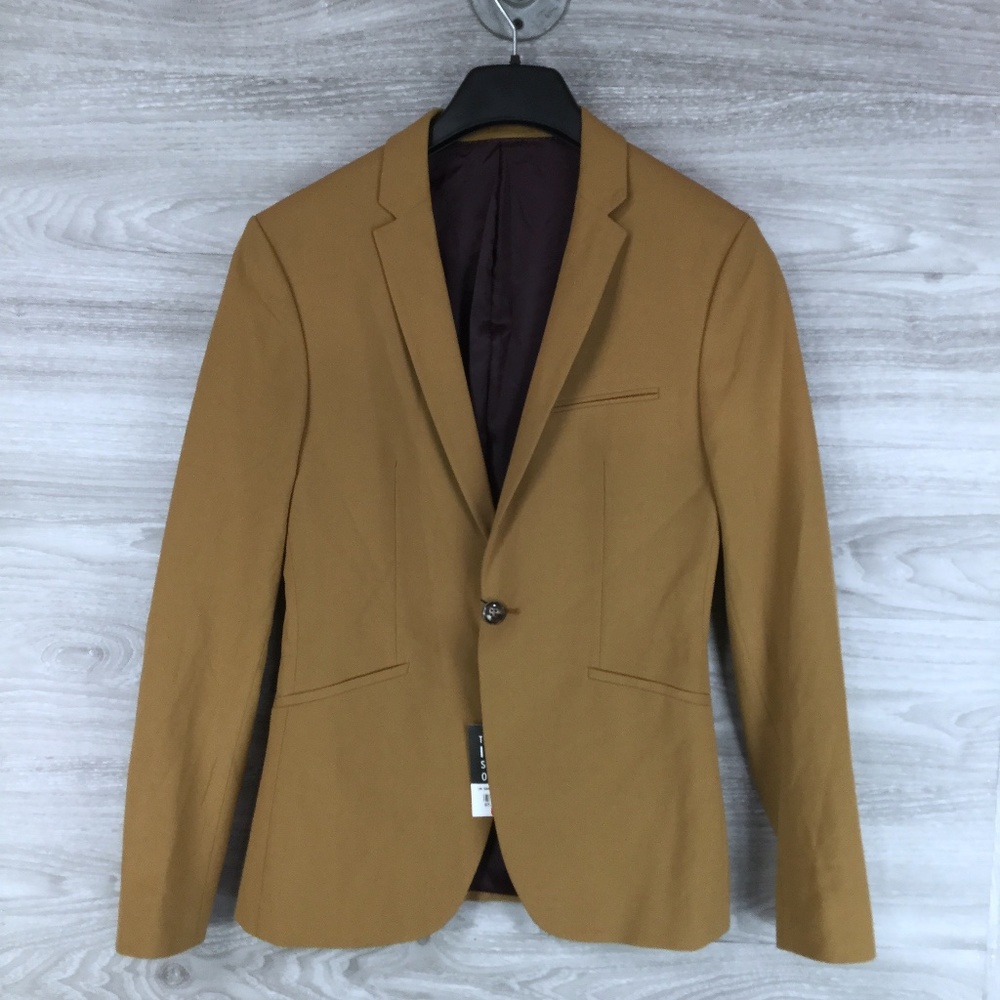 Topman Gold Spray On Suit Jacket